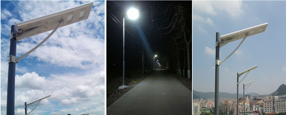 All in on solar street lights project