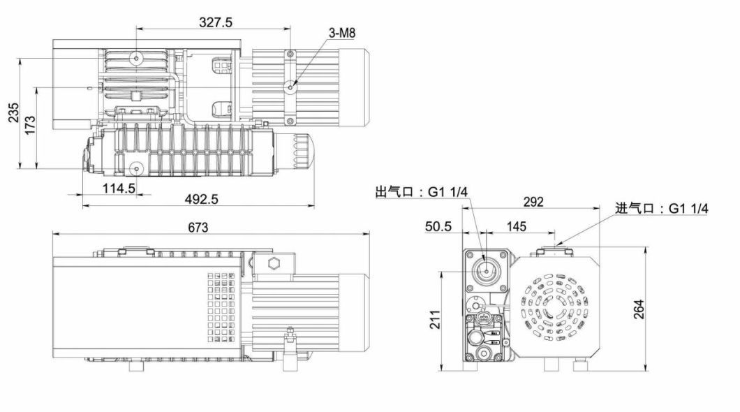 Oil-Lubricated Rotary Vane Vacuum Pump for Decorative Film