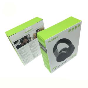 China Printed E-Flute Self Locking White Corrugated Cardboard Boxes Headphone Package wholesale