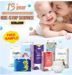 Super Absorbent Good Material Diaper with Magic Tape