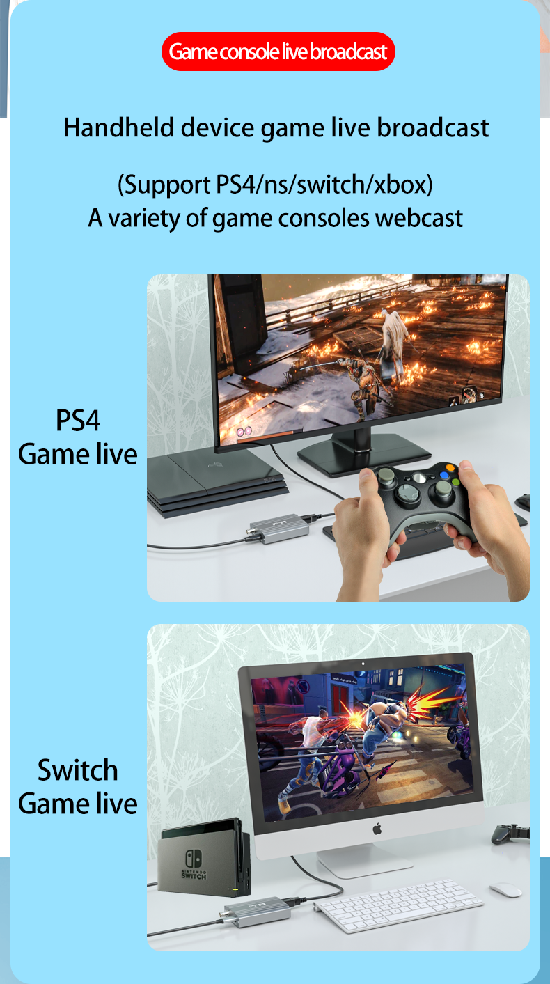Windows 10 Compatible Video Capture Box with Outstanding Performance and Other Output