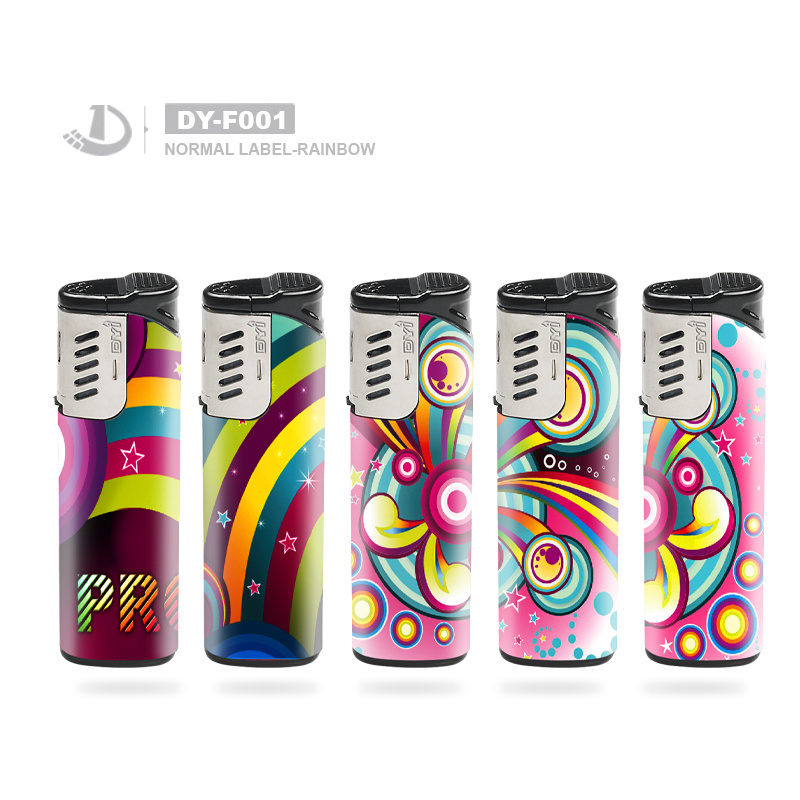 Dongyi Disposable/Refillable High Quality Plastic Windproof EUR Standard Cigarette Gas Lighter