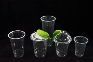 China Clear 100% Compostable PLA Cups 24 Ounce 90mm Disposable wholesale