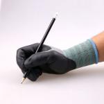Nitrile assembly clamping safety gloves, smooth black nitrile coating industry