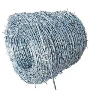 China 300 Meters Barbed Wire Fencing Hot Dipped Powder Coated wholesale