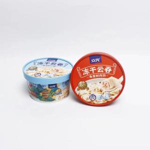 China Disposable Paper Bowl lyophilized wonton with lid paper bucket instant noodles take-away food packaging hot drink cup wholesale
