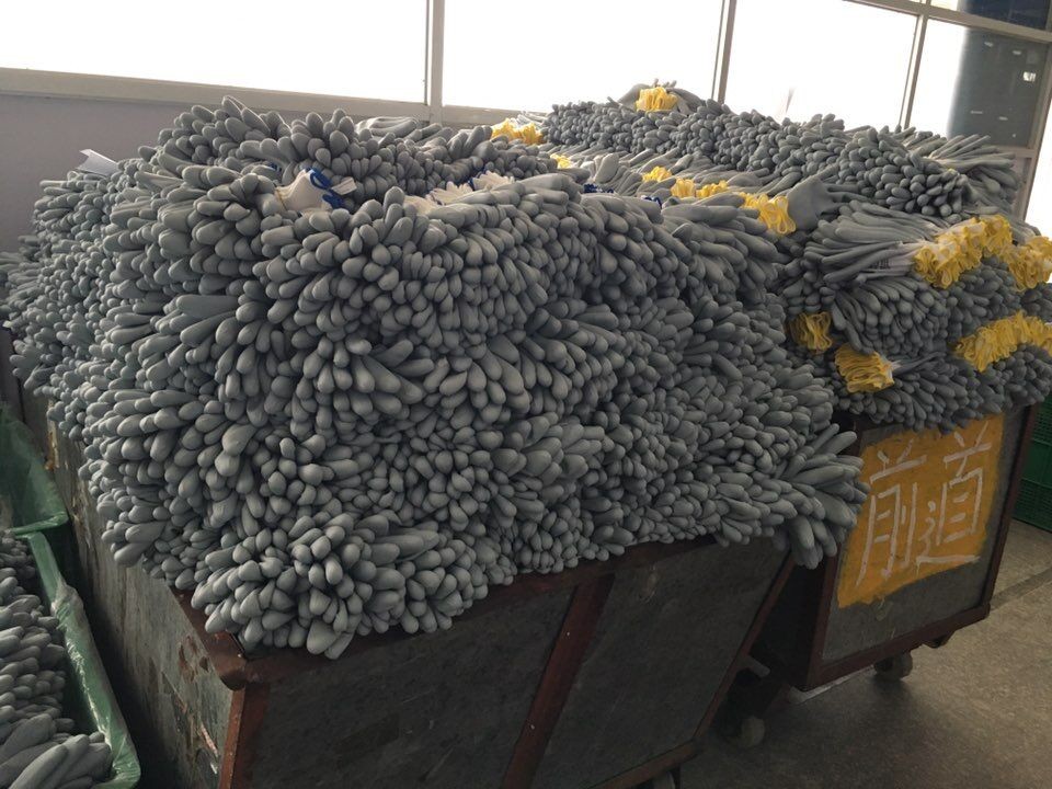 Anti-slip N-G1304 Grey Flexible Glass Fiber Level 5 Cut Resistant Safety Work Gloves
