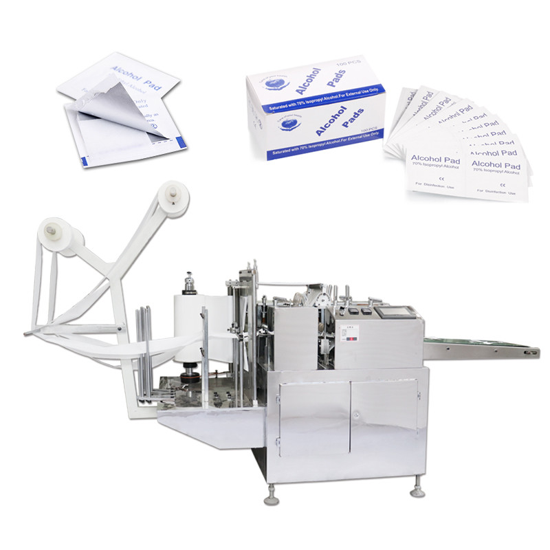 Mechanical Driven Alcohol Prep Pad Machine Disposable Single Alcohol Pad Machine