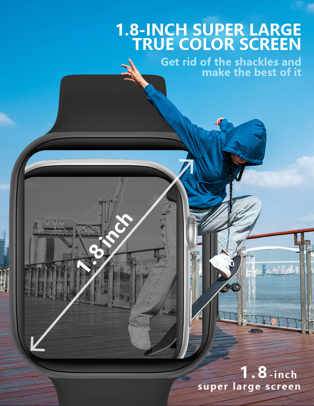 2021 Bluetooth Call 1.8inch HP Smart Watch Men DW98 Heart Rate Monitor Smartwatch IWO 13 Lite For Android IPhone Xiaomi