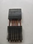 Industrial Extruded Square Shape Aluminum Heatsink With Cooper Tubes