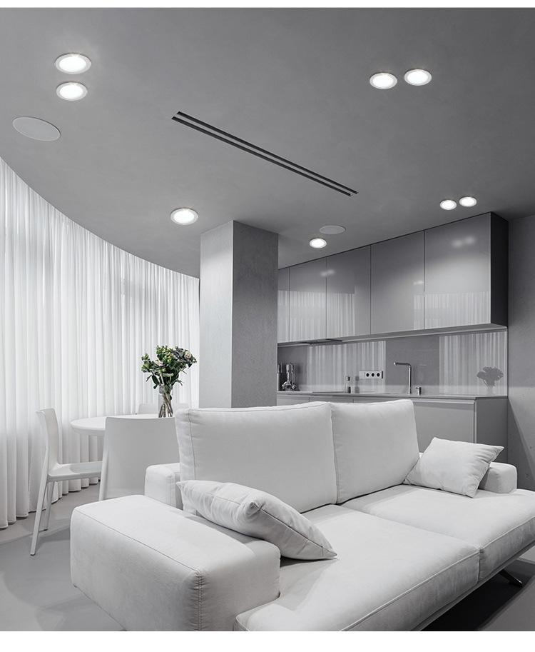 Long Working Time 50000 hours Tunable 5CCT LED COB 15W Light SLIM Dimmable LED Recessed Downlight