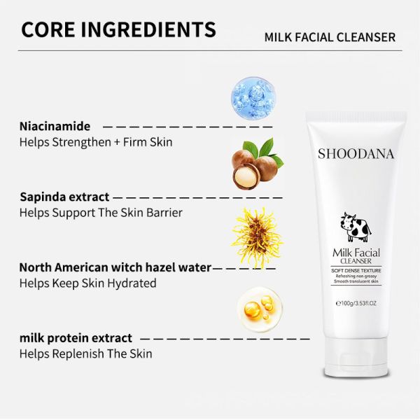 OEM/ODM Vegan Natural Organic Deep Cleaning Cream Facial Cleanser for All Skin Types