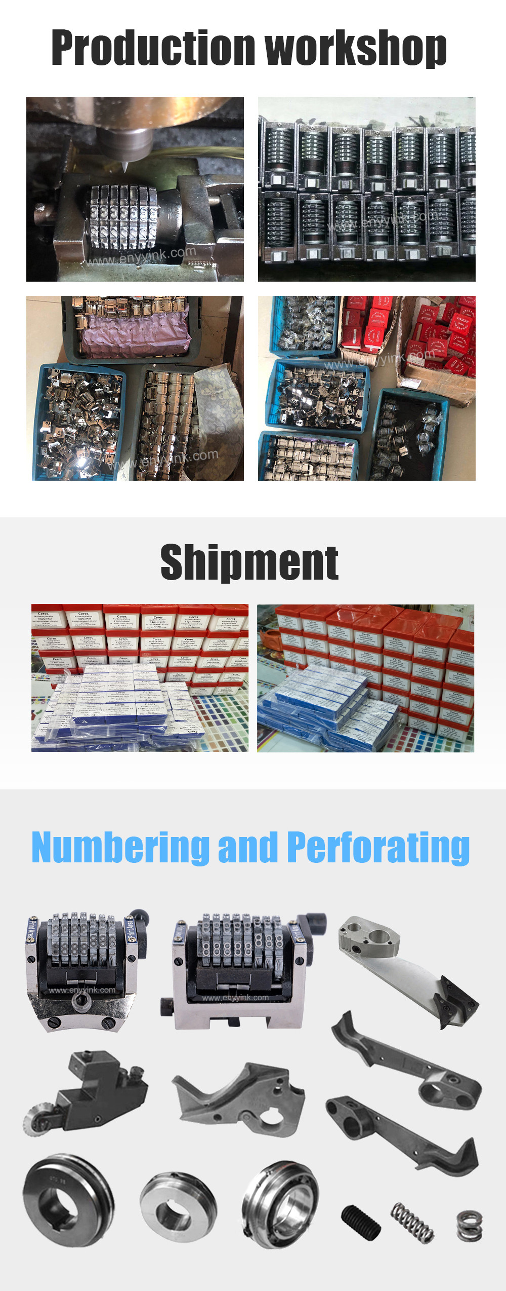 GTO52 Numbering Machine 7-Digits Backward Horizontal Type Three Digits Dip