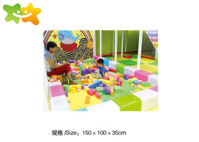 Home Baby Gym Foam Blocks , Soft Play Climbing Frame Integrity Customized Color