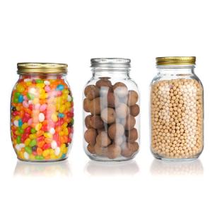 China ODM 300ml 500ml 1000ml Wide Mouth Canning Jam Juice Glass Mason Jar wholesale