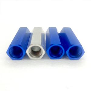 China Turning CNC Aluminum Parts Blue / Silver Aluminum Fabrication Parts wholesale