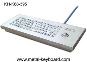 China IP65 Industrial Metal Rugged Keyboard with trackball , Desktop computer keyboard on sale