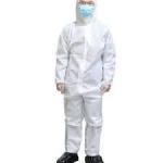 Hazmat Hospital Hooded Chemical Resistant Protective Suit Health And Safety