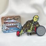 China metal crafts custom basketball metal badge custom lapel pin