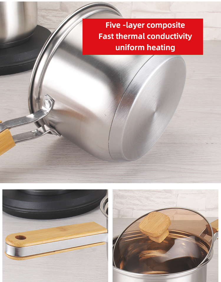 Amazon TOP Seller 12 PCS Cooking Pot Set Non Stick Sauce Pan Milk Pot Frying Pan Deep Cookware Set For Kitchen