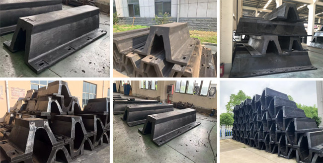 Marine Customizable V Type Dock Rubber Fender Good Shear Resistance