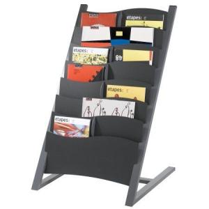 China Multi Sizes Literature Display Stand / Seven Compartment Floor Magazine Rack wholesale