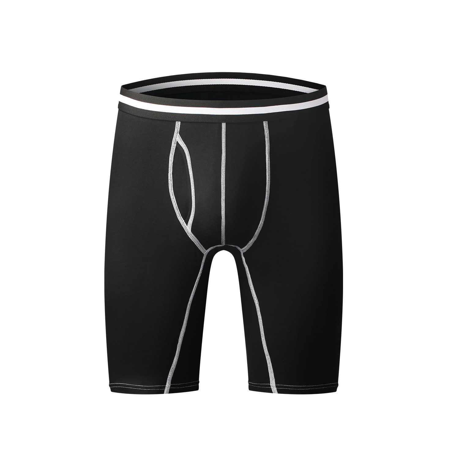 Athletic Fitness Sportswear Mens Boxer Briefs Underwear Long Leg Compression Running