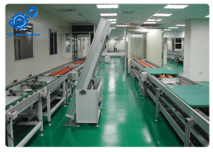 Computer TV CD Assembly Line Conveyor Customized For Plates Transferring