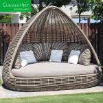 Outdoor Furniture Rattan Patio Daybed Modern Aluminum Garden Sets with