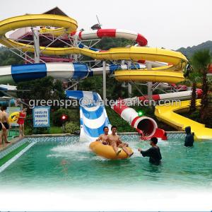 China Children Spray Park Equipment Colorful Fiberglass Water Slide SGS Certification wholesale
