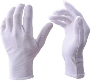 China 30% Polyester 70% White Cotton White Parade Gloves OEM wholesale
