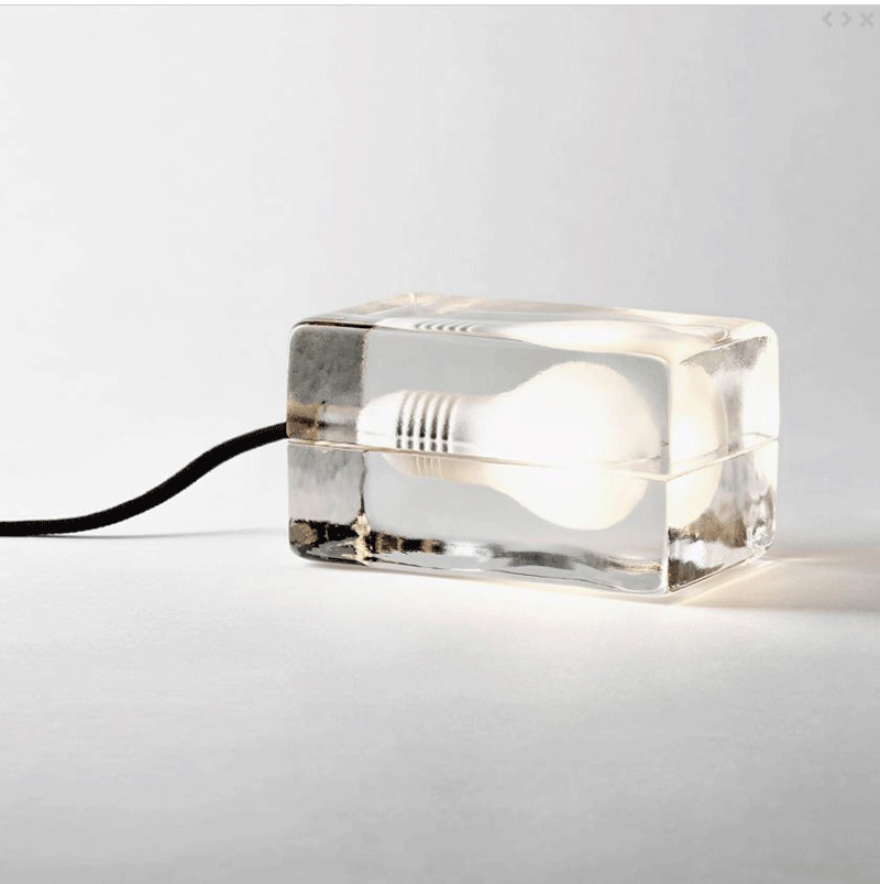 Nordic House Design Ice Table Lamp for Bedroom Children's Study Crystal Glass table lamp(WH-MTB-275)