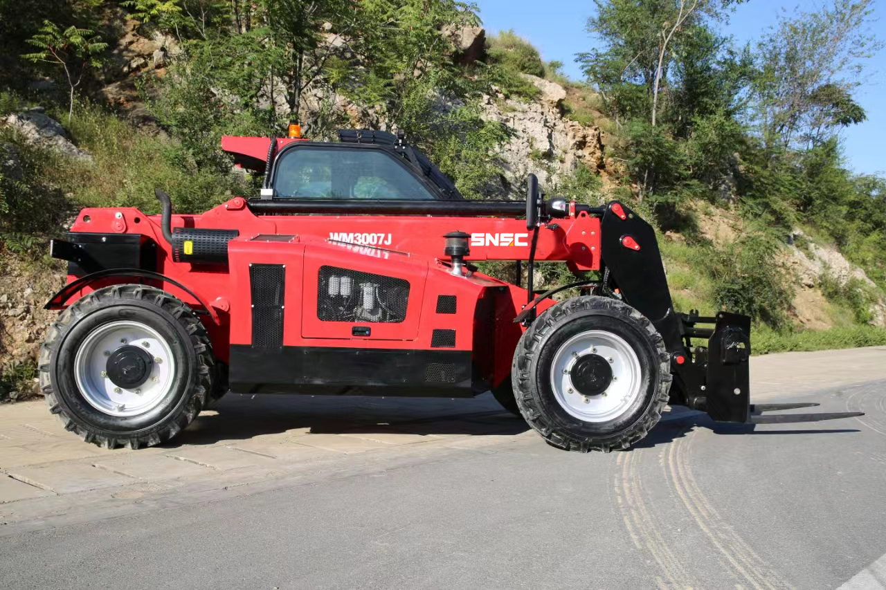 14m Reach 4 Ton Side Loader Forklift Telescopic Handler with Powerful Diesel Engine