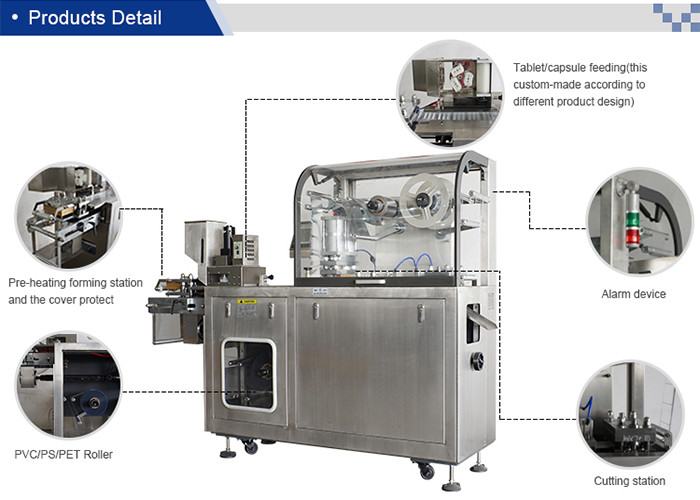 Liquid Pill Alu Alu Blister Packing Machine Rapid Pack Blister Packaging Equipment