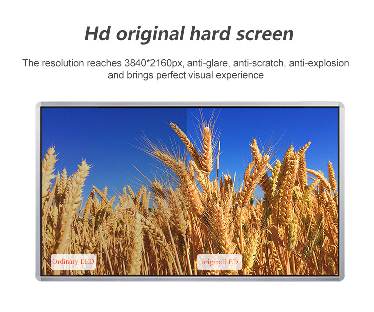 Horizontal Interactive Touch Screen Kiosk 65 Inch For Airport Advertising