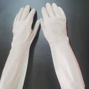 China Solvent Resistance Nitrile Dishwashing Gloves Garden Task 38cm wholesale
