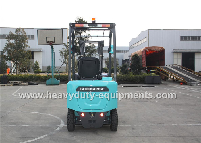 Blue SINOMTP Battery Powered 1.5 Ton Forklift 500mm Load Centre With Full View Mast