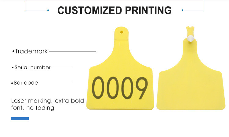 Personalized Animal Ear Tags Waterproof Cow Identification Tags
