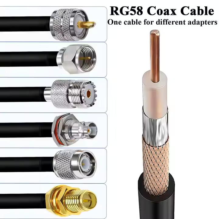 Huaxin High Frequency Signal Transmission RG8 Coaxial Cable PE Outjacket