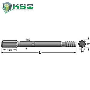 China T51 / T60 840mm Drill Drilling Tools Wear Resistance 4148301200 wholesale