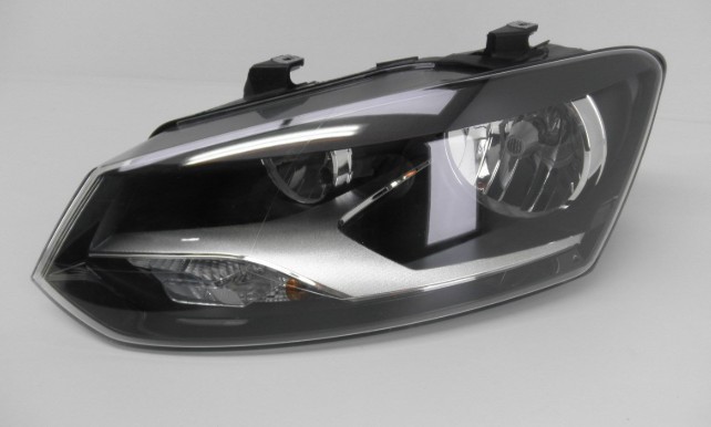 Standard Size Smoke Black VW POLO Led Lights Headlights Leaft Hand Side