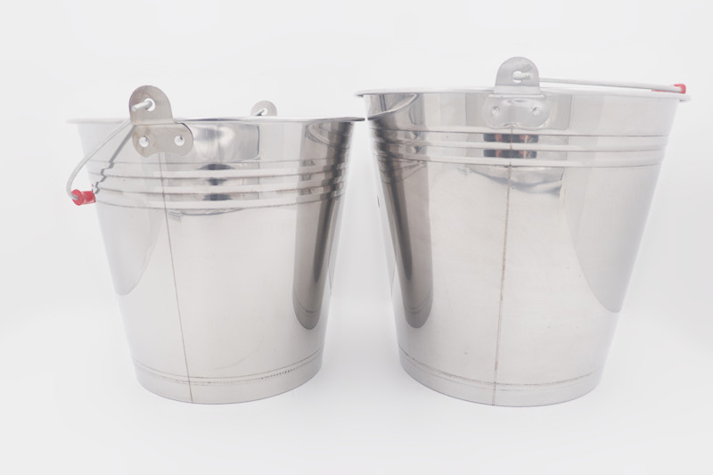 3L Popular promotional watet bucket with handle stainless steel pail bucket without lid