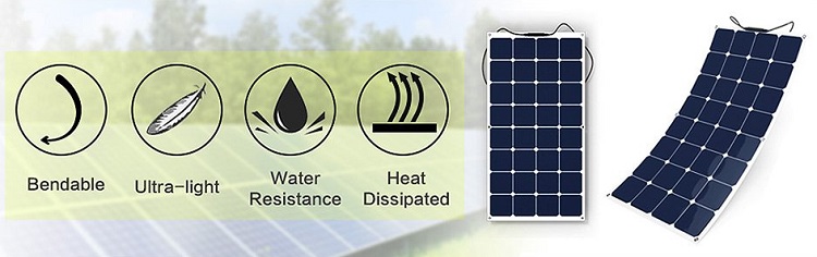 18V Flexible Mono Solar Panel 150W 160W 200W 300W 350 Watt Sunpower Solar Panel