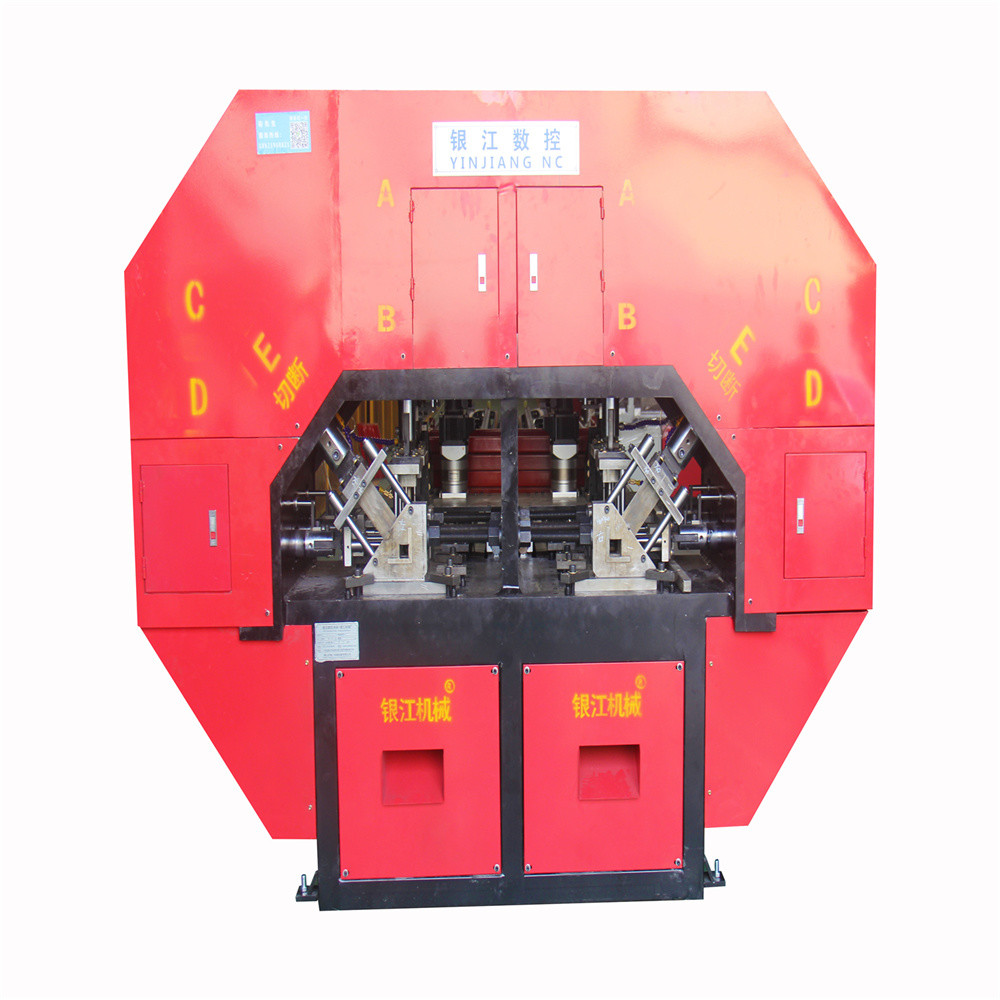 Automatic 6 Meter Hydraulic Railing Square Pipe Punching And Cutting Machine