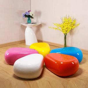 China Petal Shape Modern Art Stone Sculpture Fiberglass Furniture Customized wholesale