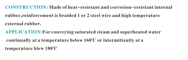 Steel Wire Braid High Pressure Stem Rubber Hose