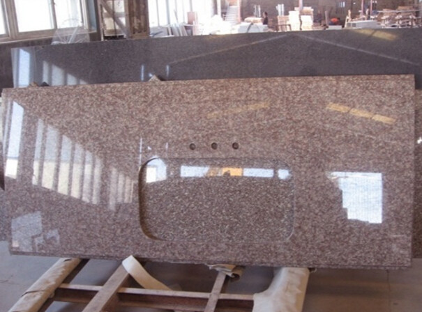 Cut - To - Size Polished Granite Stone G687 Heat And Scratch Resistant