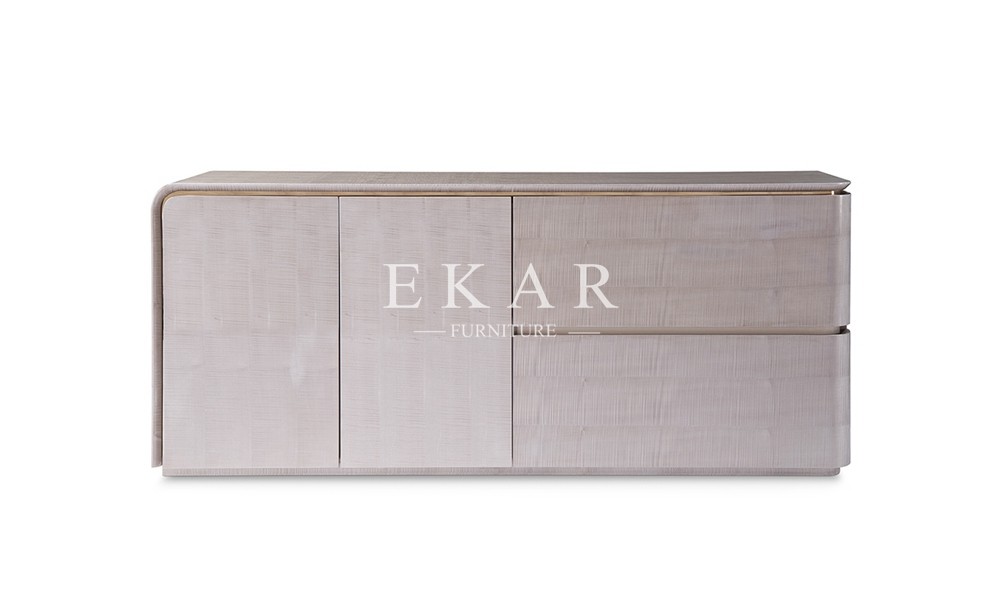 Modern Grey Wooden Cabinet Dining Room Sideboard W009D7