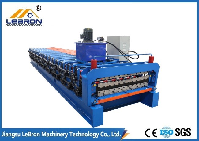 Suitable material to process: PPGI GI coil glazed tile roll forming machine