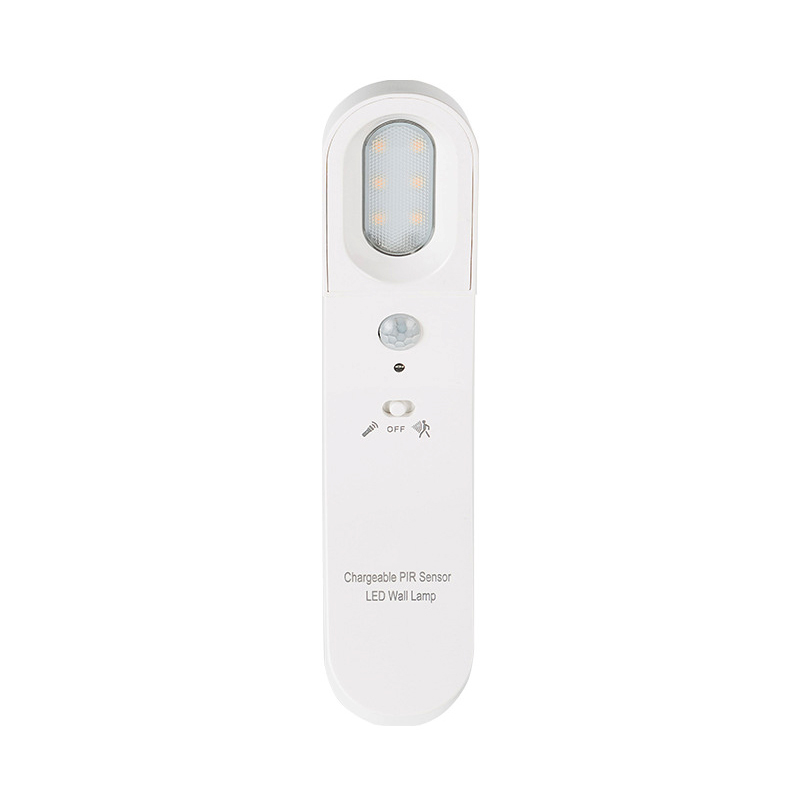 Wireless 1800mAH 6Leds USB Rechargeable Motion Sensor Light For Aisle